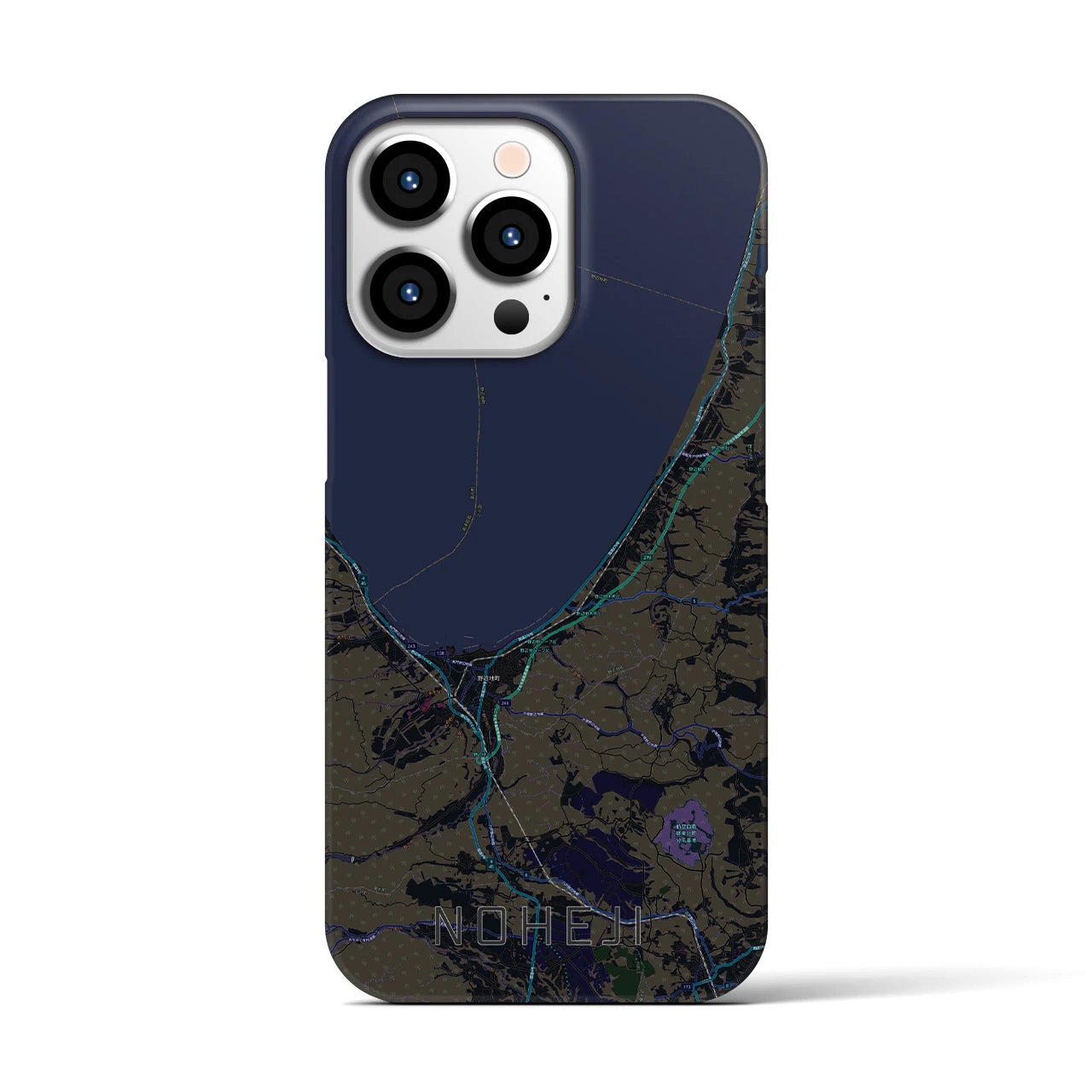 【野辺地(青森県)】地図柄iPhoneケース(バックカバータイプ)