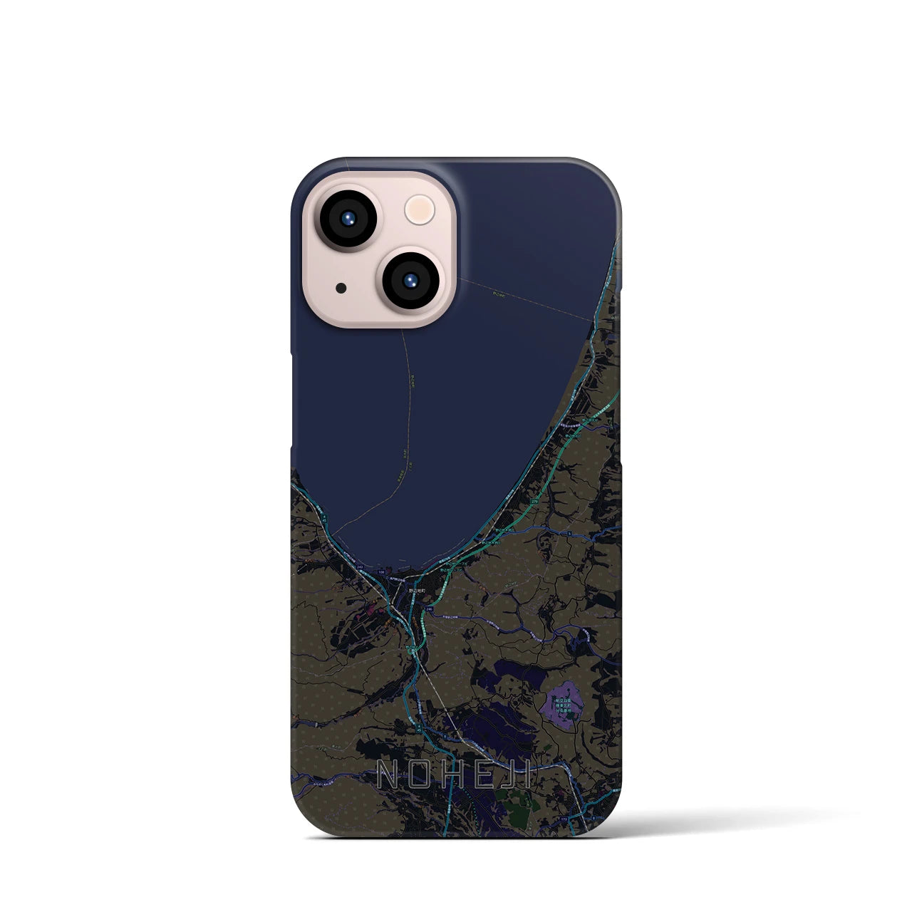 【野辺地(青森県)】地図柄iPhoneケース(バックカバータイプ)