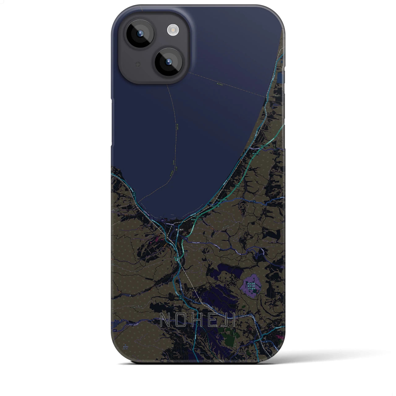 【野辺地(青森県)】地図柄iPhoneケース(バックカバータイプ)