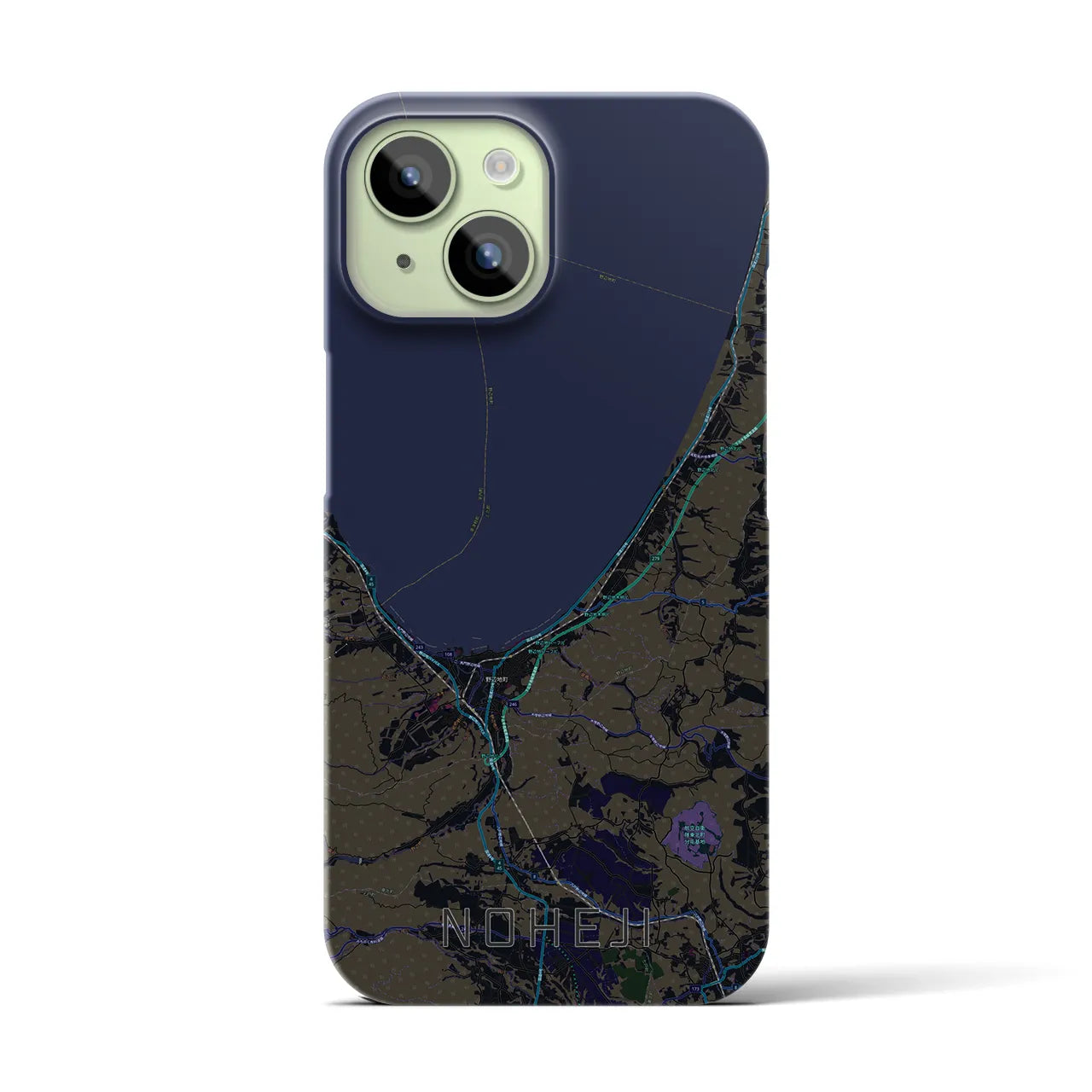 【野辺地(青森県)】地図柄iPhoneケース(バックカバータイプ)