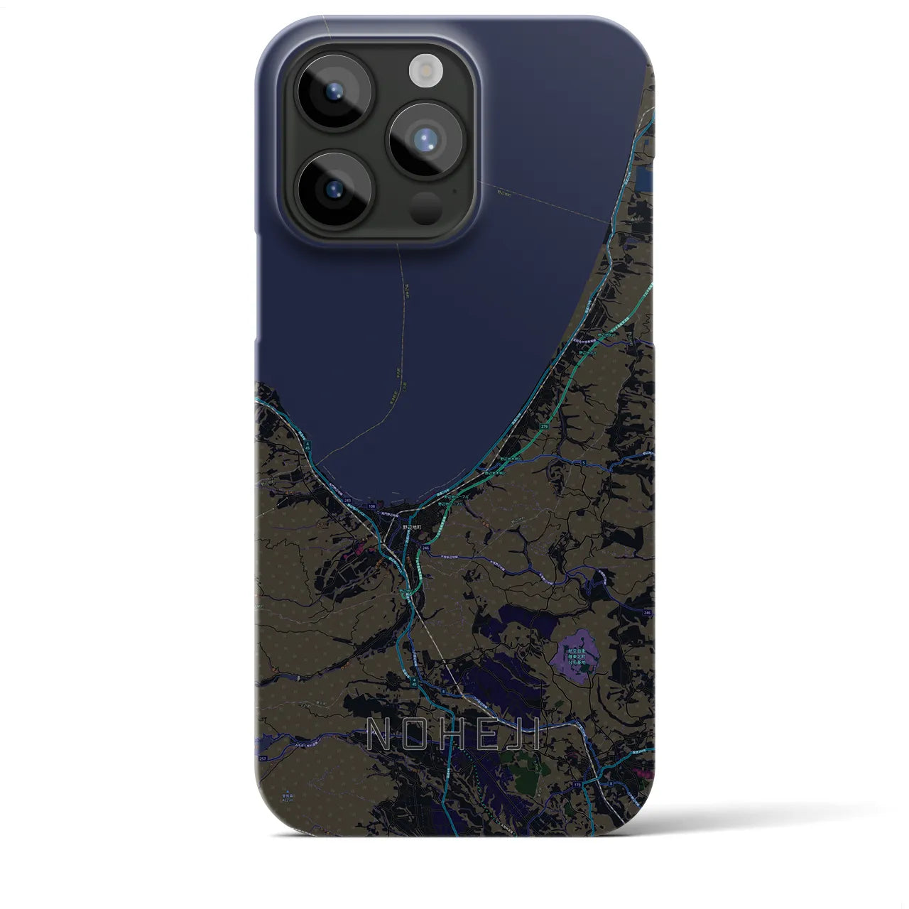 【野辺地(青森県)】地図柄iPhoneケース(バックカバータイプ)