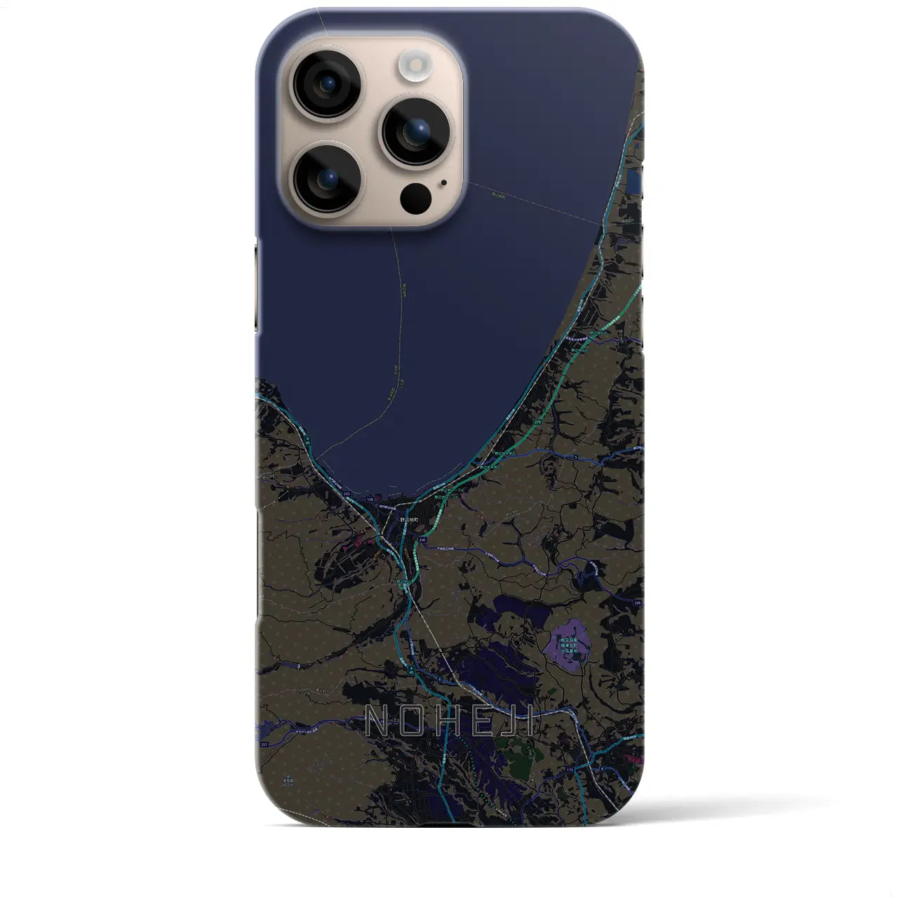 【野辺地(青森県)】地図柄iPhoneケース(バックカバータイプ)