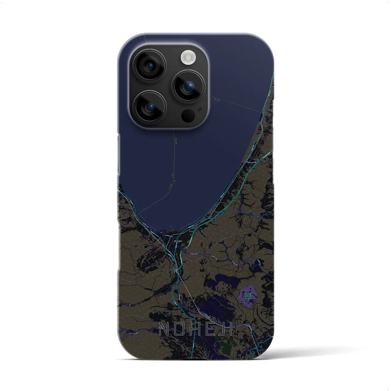 【野辺地(青森県)】地図柄iPhoneケース(バックカバータイプ)