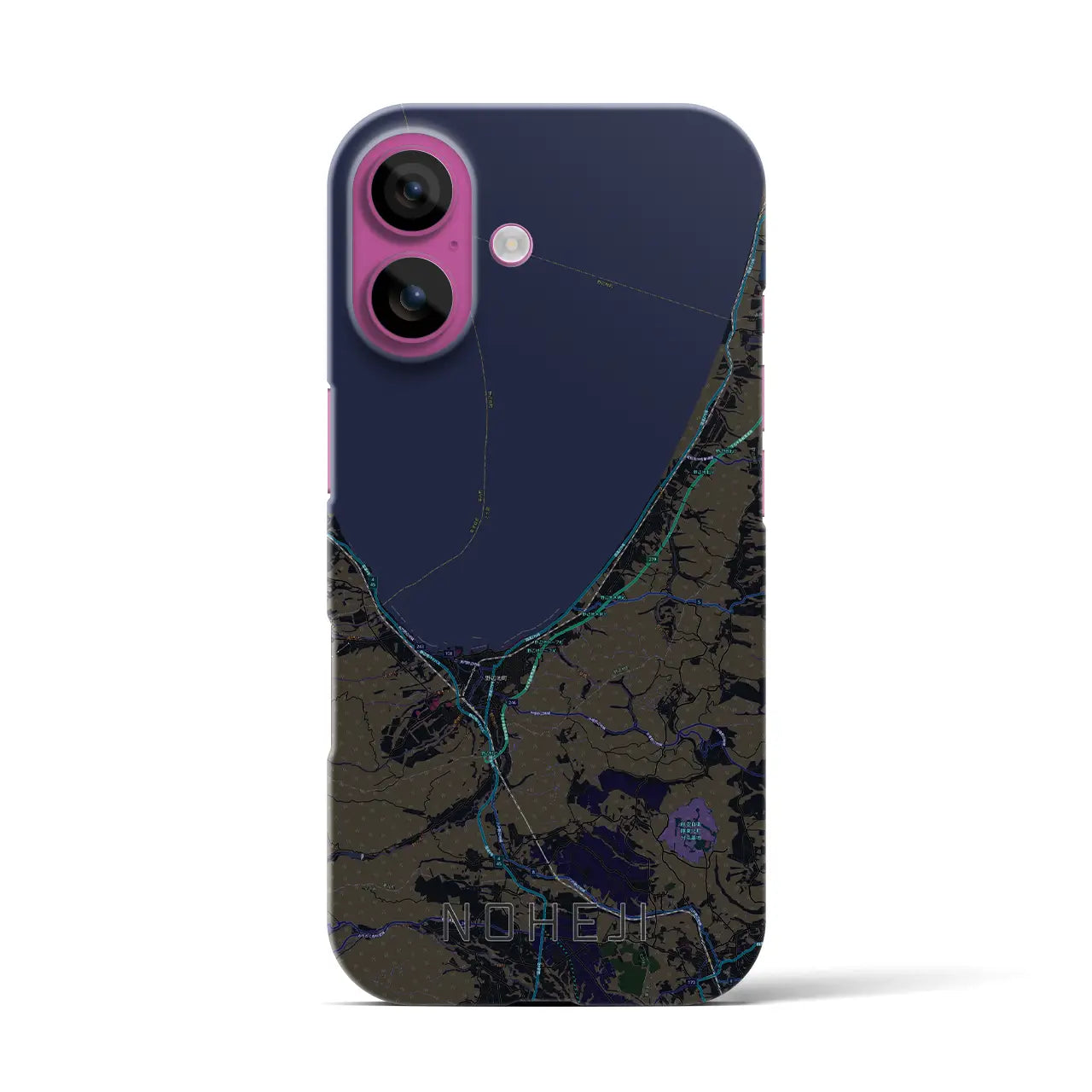 【野辺地(青森県)】地図柄iPhoneケース(バックカバータイプ)