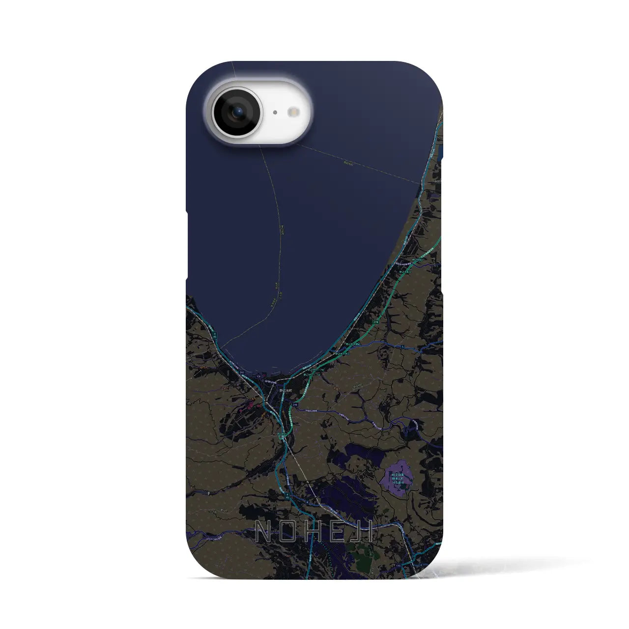 【野辺地(青森県)】地図柄iPhoneケース(バックカバータイプ)