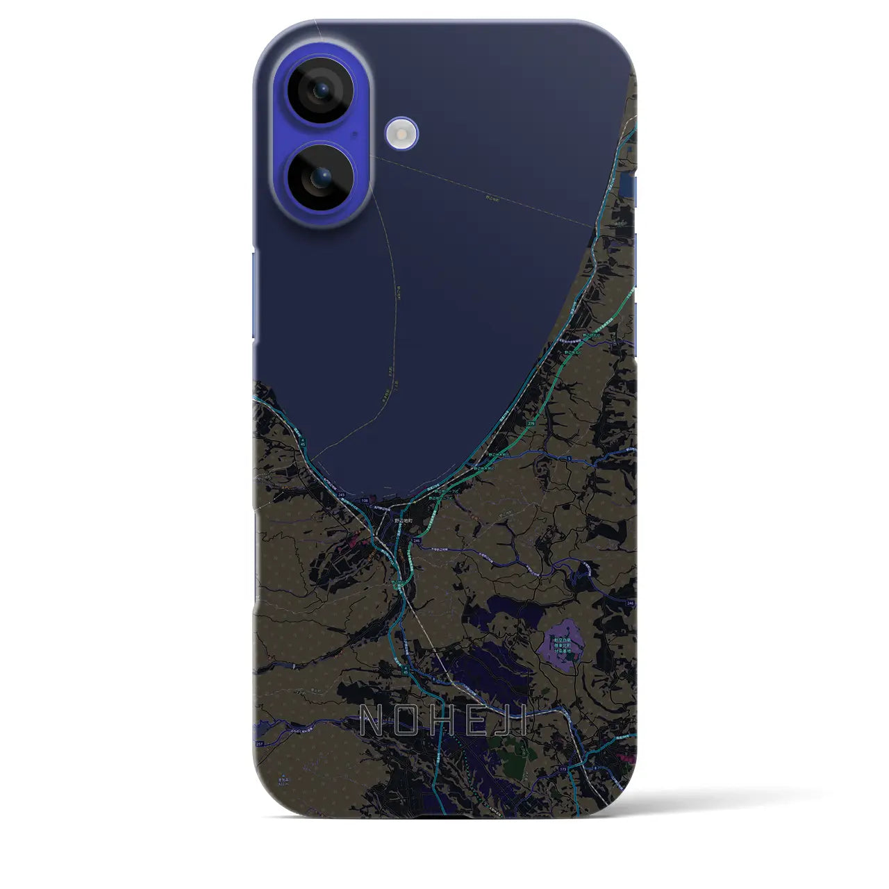 【野辺地(青森県)】地図柄iPhoneケース(バックカバータイプ)