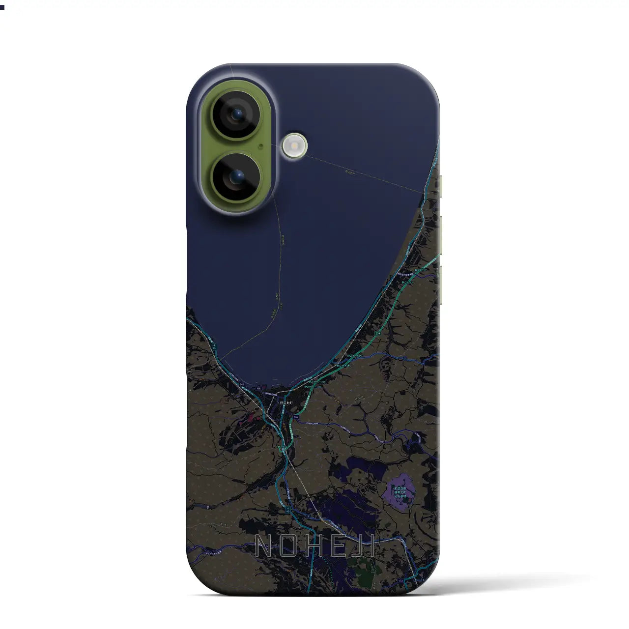 【野辺地(青森県)】地図柄iPhoneケース(バックカバータイプ)