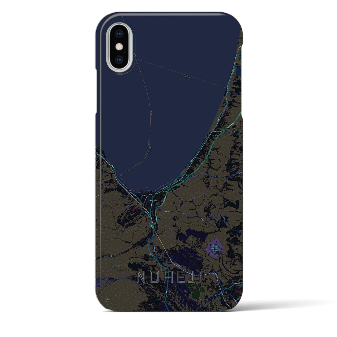 【野辺地(青森県)】地図柄iPhoneケース(バックカバータイプ)