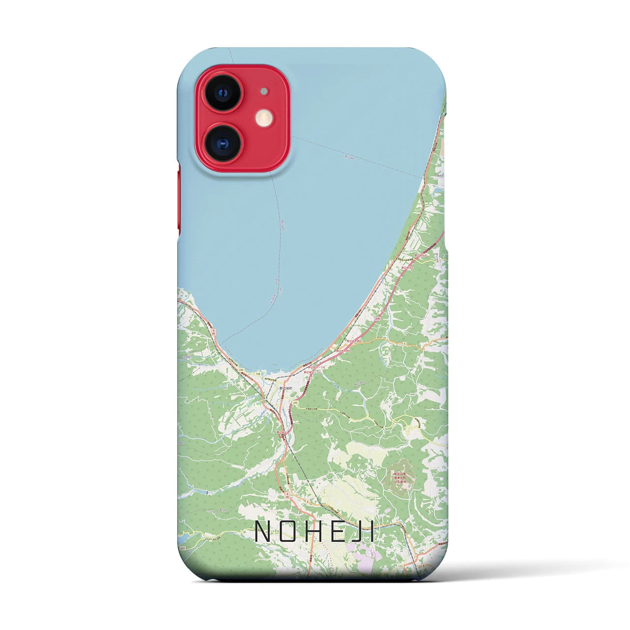 【野辺地(青森県)】地図柄iPhoneケース(バックカバータイプ)