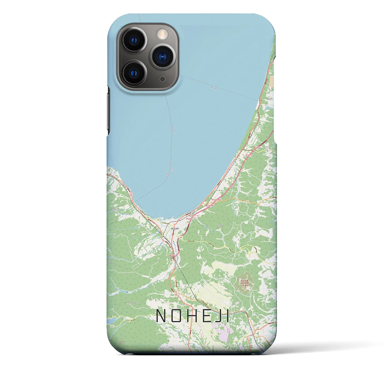 【野辺地(青森県)】地図柄iPhoneケース(バックカバータイプ)