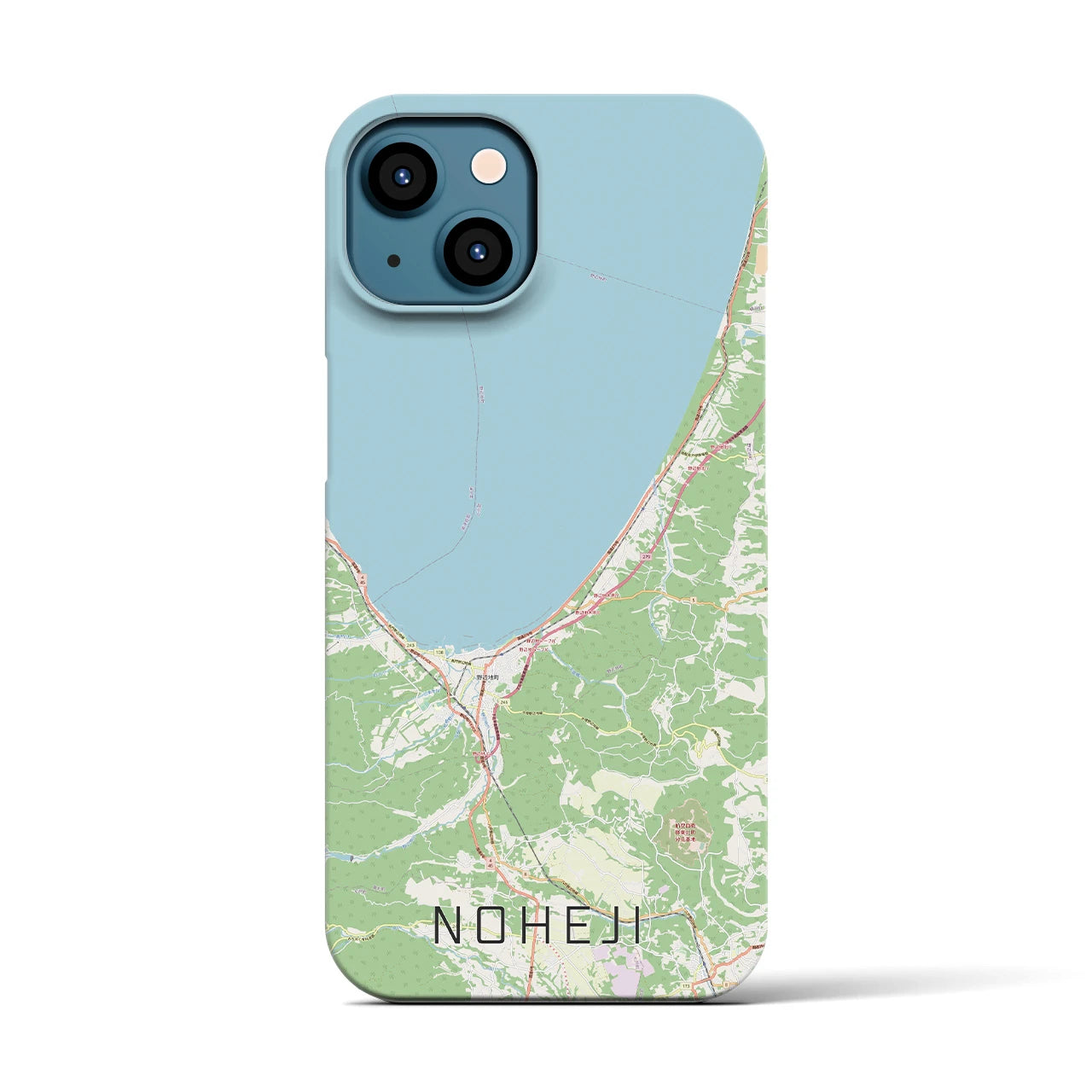 【野辺地(青森県)】地図柄iPhoneケース(バックカバータイプ)
