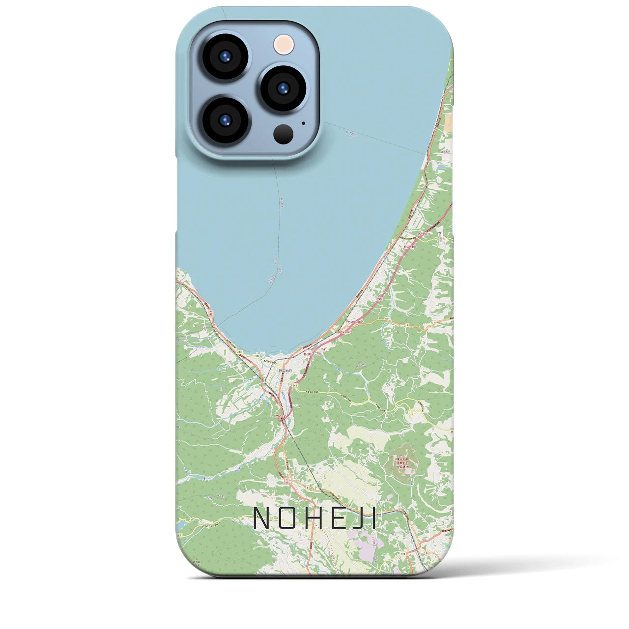 【野辺地(青森県)】地図柄iPhoneケース(バックカバータイプ)