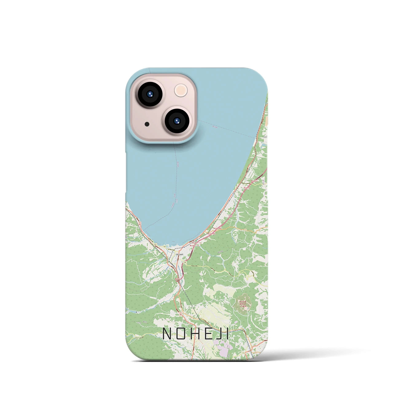 【野辺地(青森県)】地図柄iPhoneケース(バックカバータイプ)