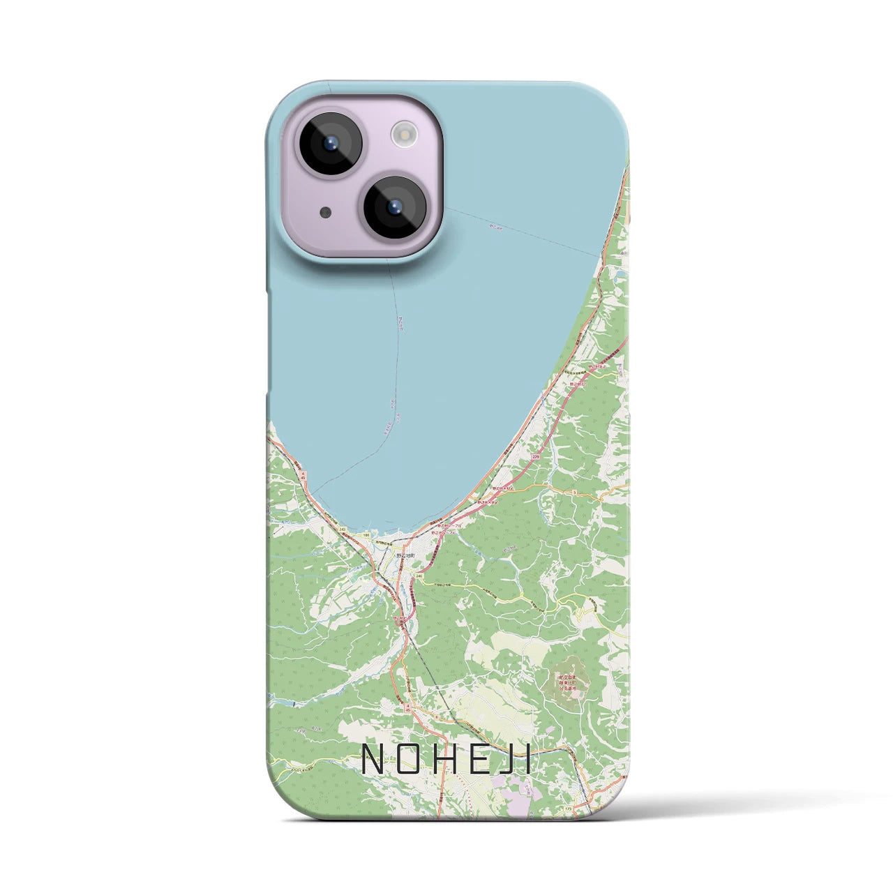 【野辺地(青森県)】地図柄iPhoneケース(バックカバータイプ)
