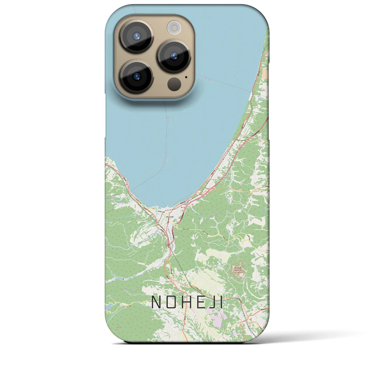 【野辺地(青森県)】地図柄iPhoneケース(バックカバータイプ)