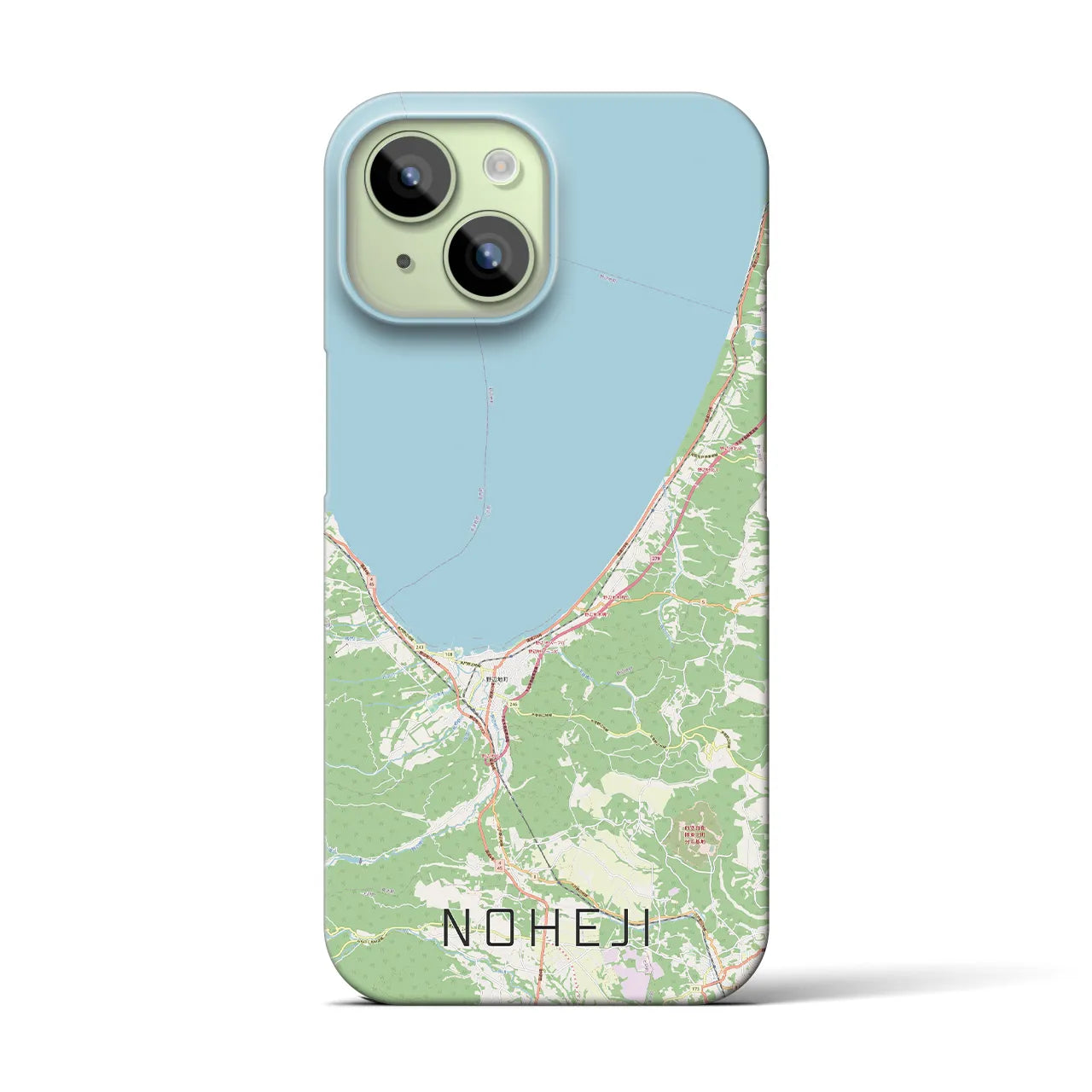 【野辺地(青森県)】地図柄iPhoneケース(バックカバータイプ)