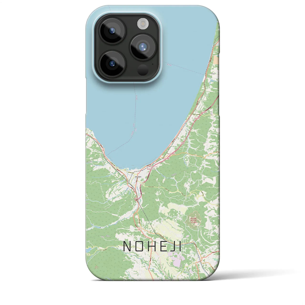 【野辺地(青森県)】地図柄iPhoneケース(バックカバータイプ)
