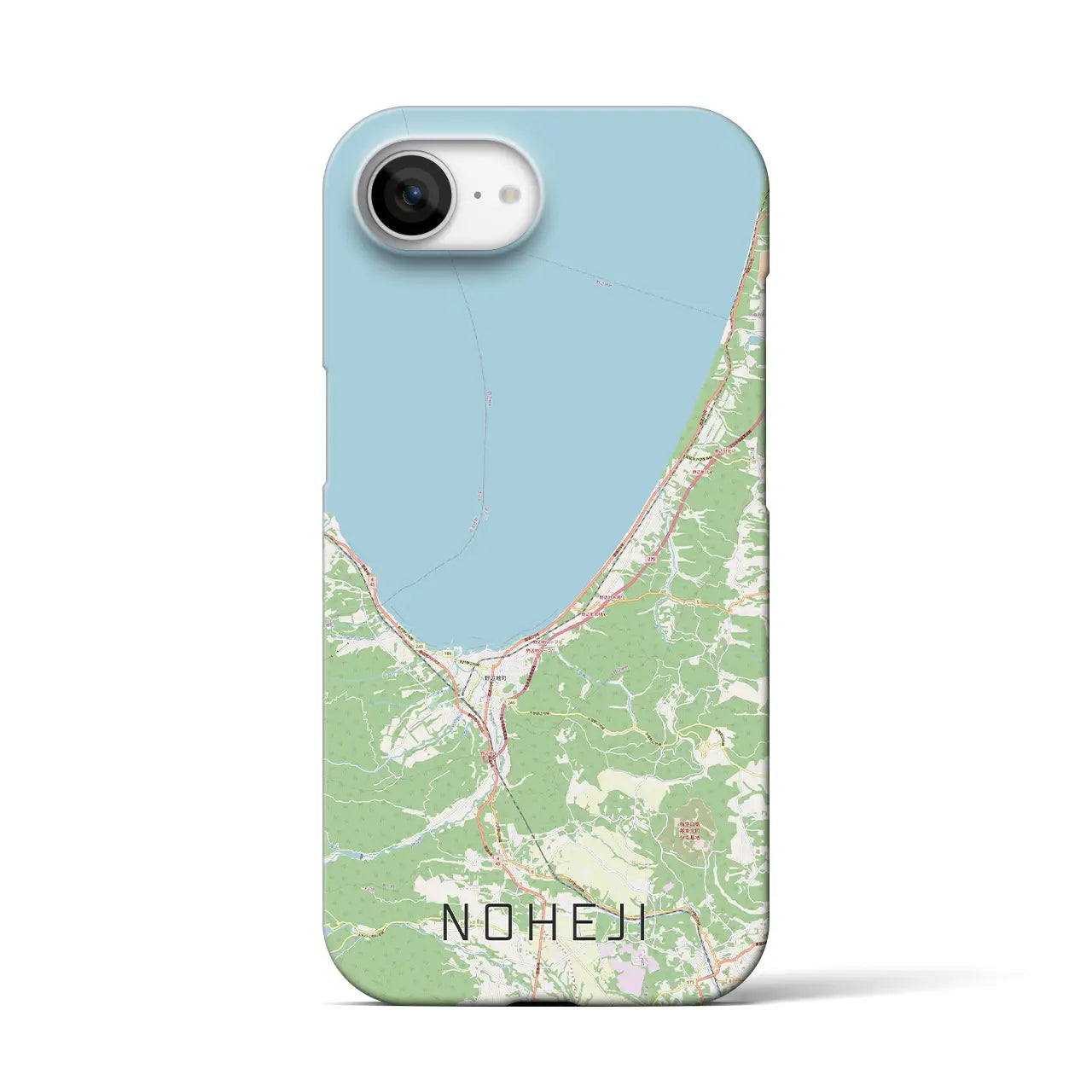 【野辺地(青森県)】地図柄iPhoneケース(バックカバータイプ)