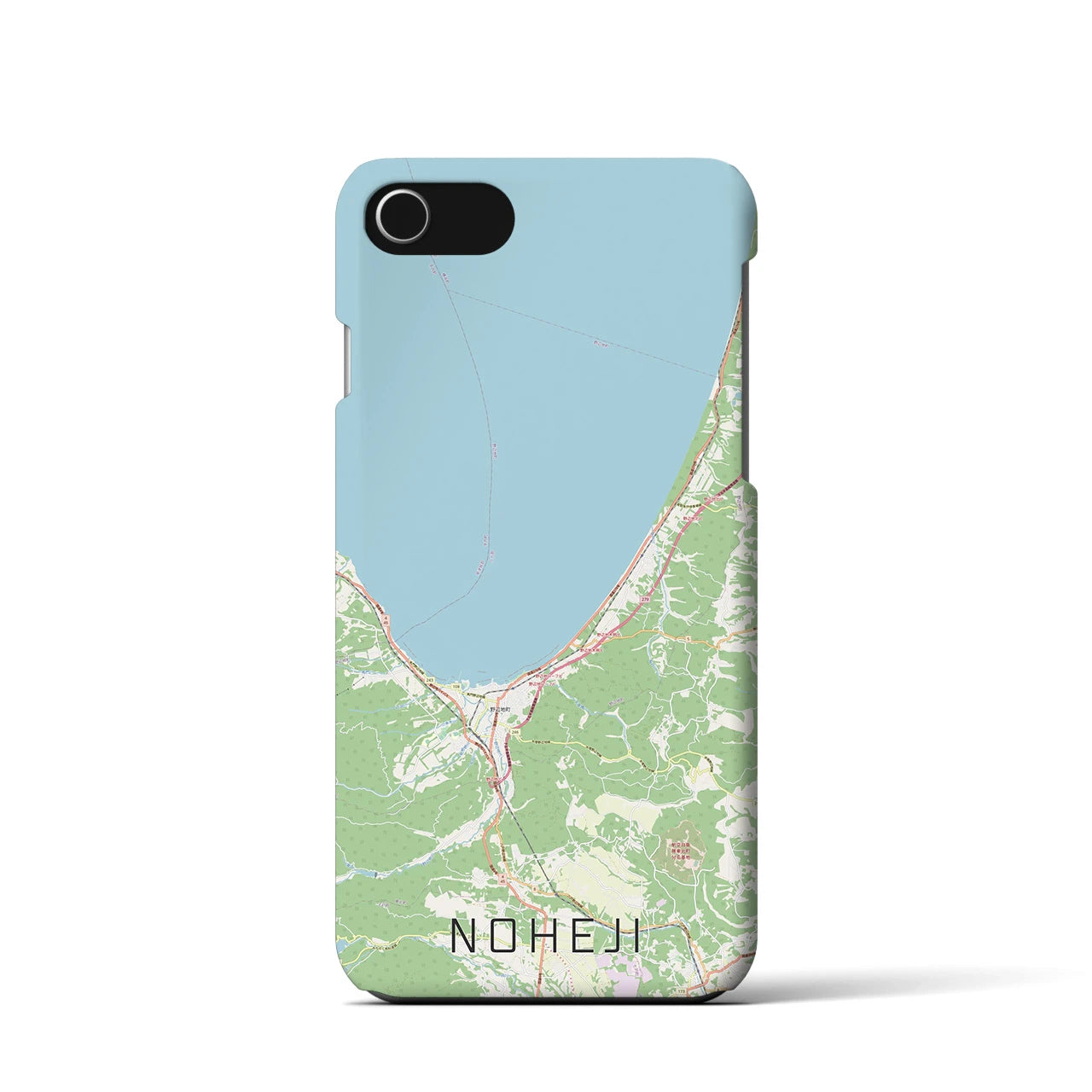 【野辺地(青森県)】地図柄iPhoneケース(バックカバータイプ)