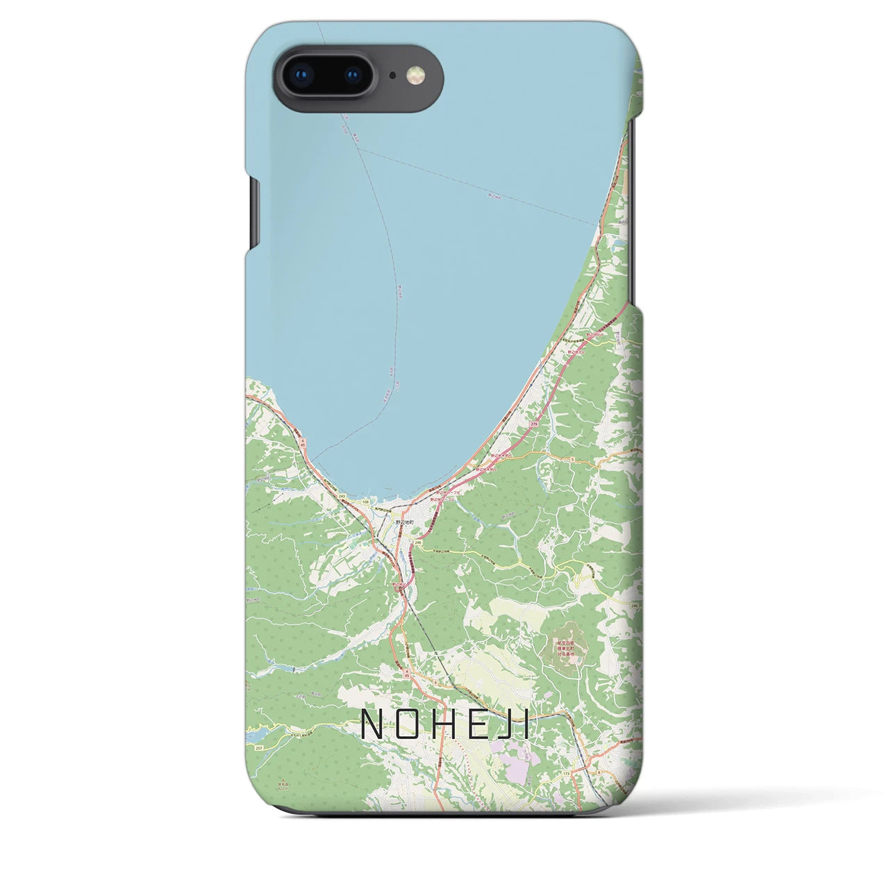 【野辺地(青森県)】地図柄iPhoneケース(バックカバータイプ)