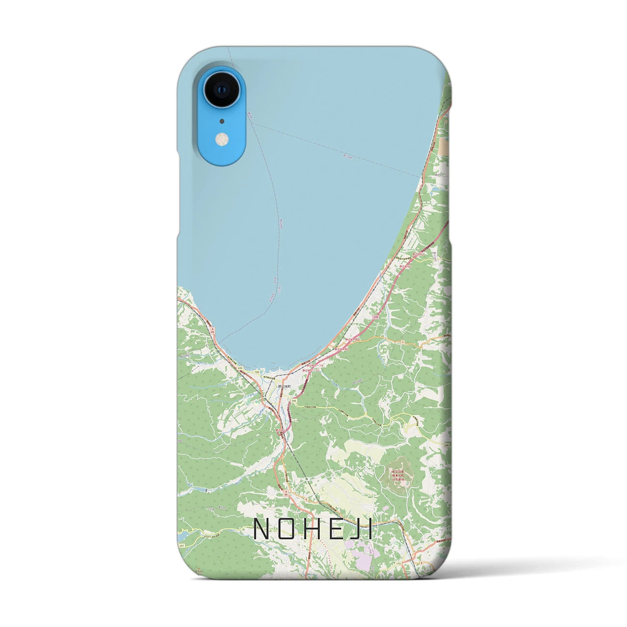 【野辺地(青森県)】地図柄iPhoneケース(バックカバータイプ)