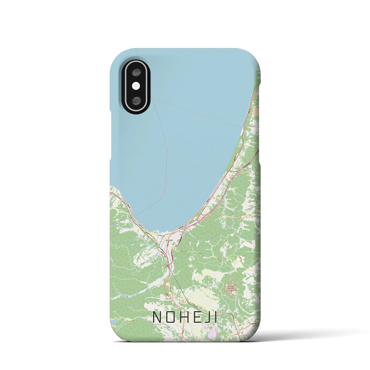 【野辺地(青森県)】地図柄iPhoneケース(バックカバータイプ)