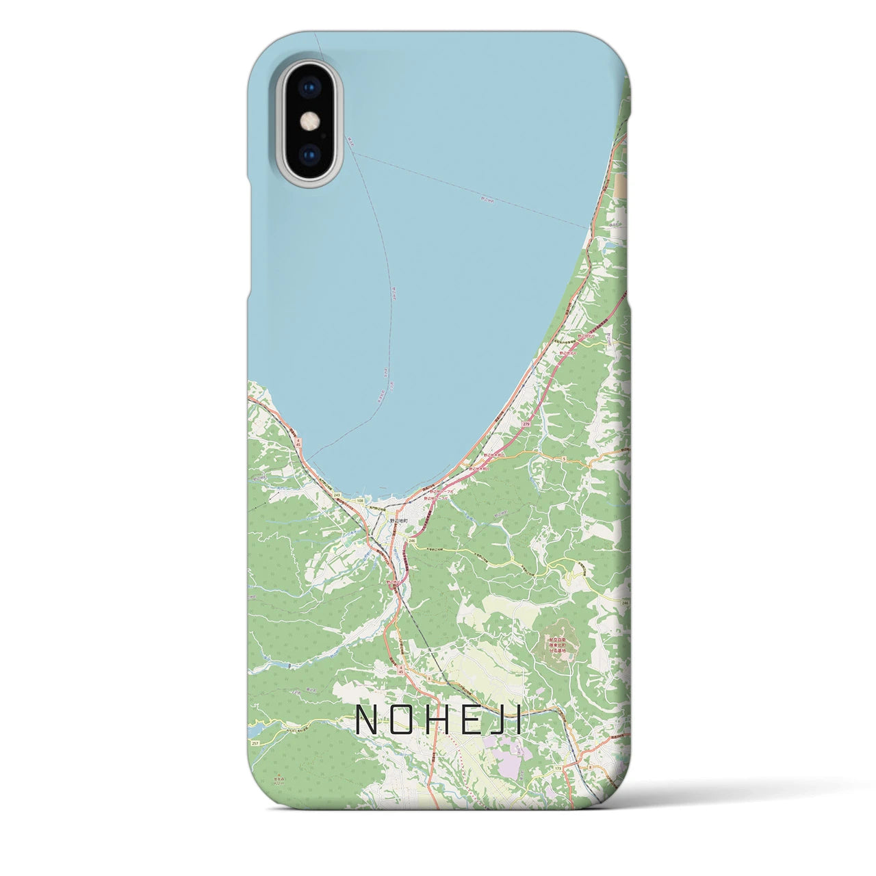 【野辺地(青森県)】地図柄iPhoneケース(バックカバータイプ)