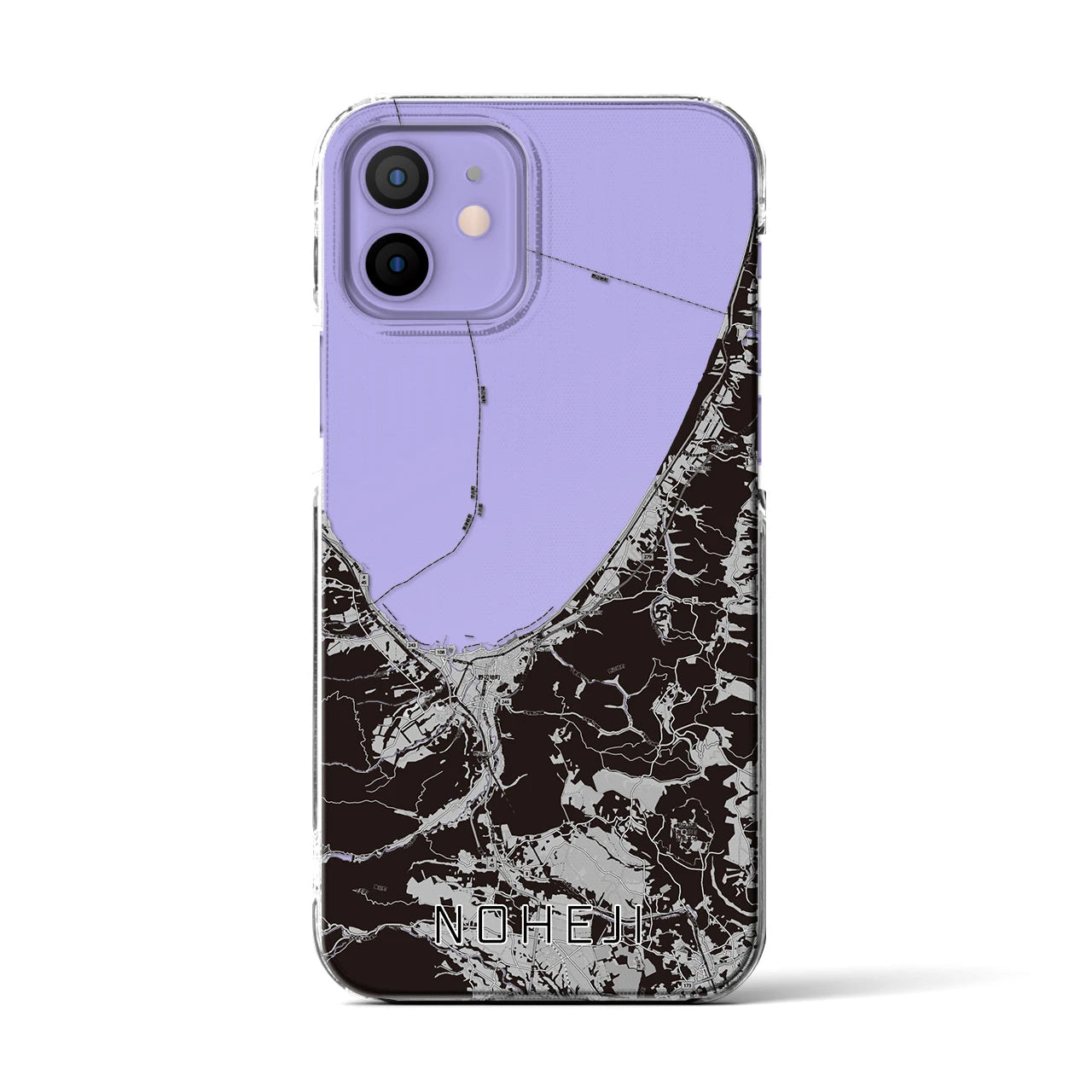 【野辺地(青森県)】地図柄iPhoneケース(クリアタイプ)