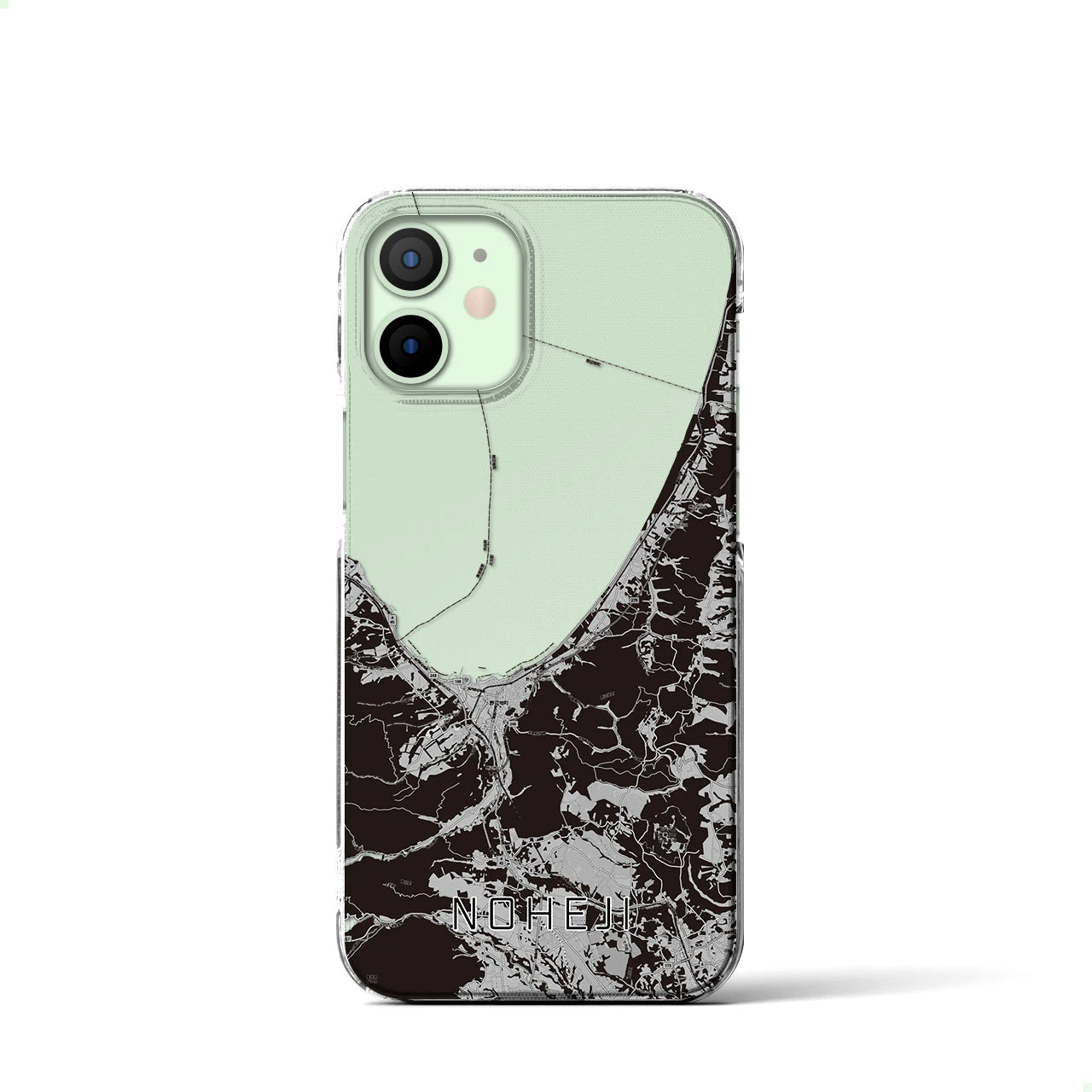 【野辺地(青森県)】地図柄iPhoneケース(クリアタイプ)