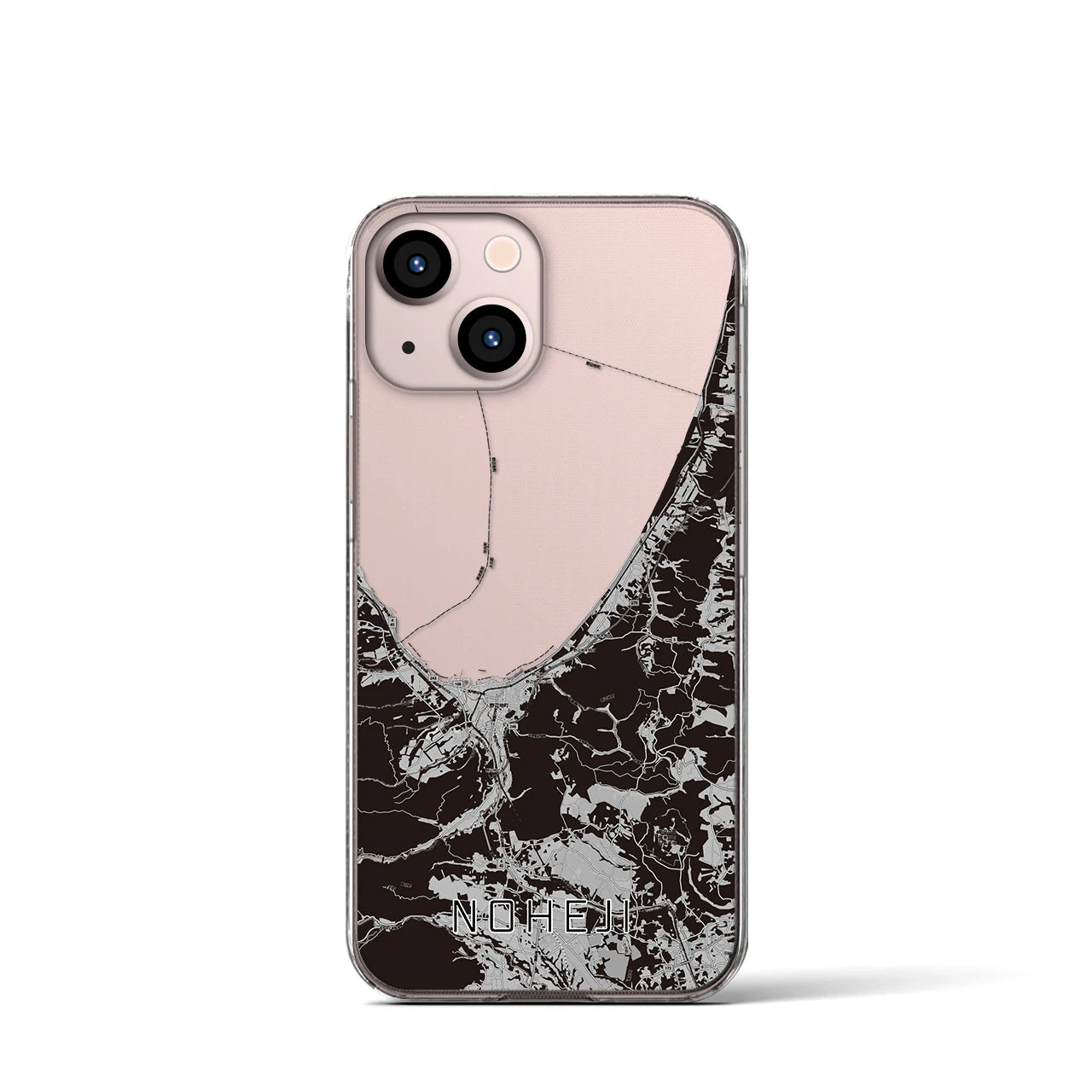 【野辺地(青森県)】地図柄iPhoneケース(クリアタイプ)