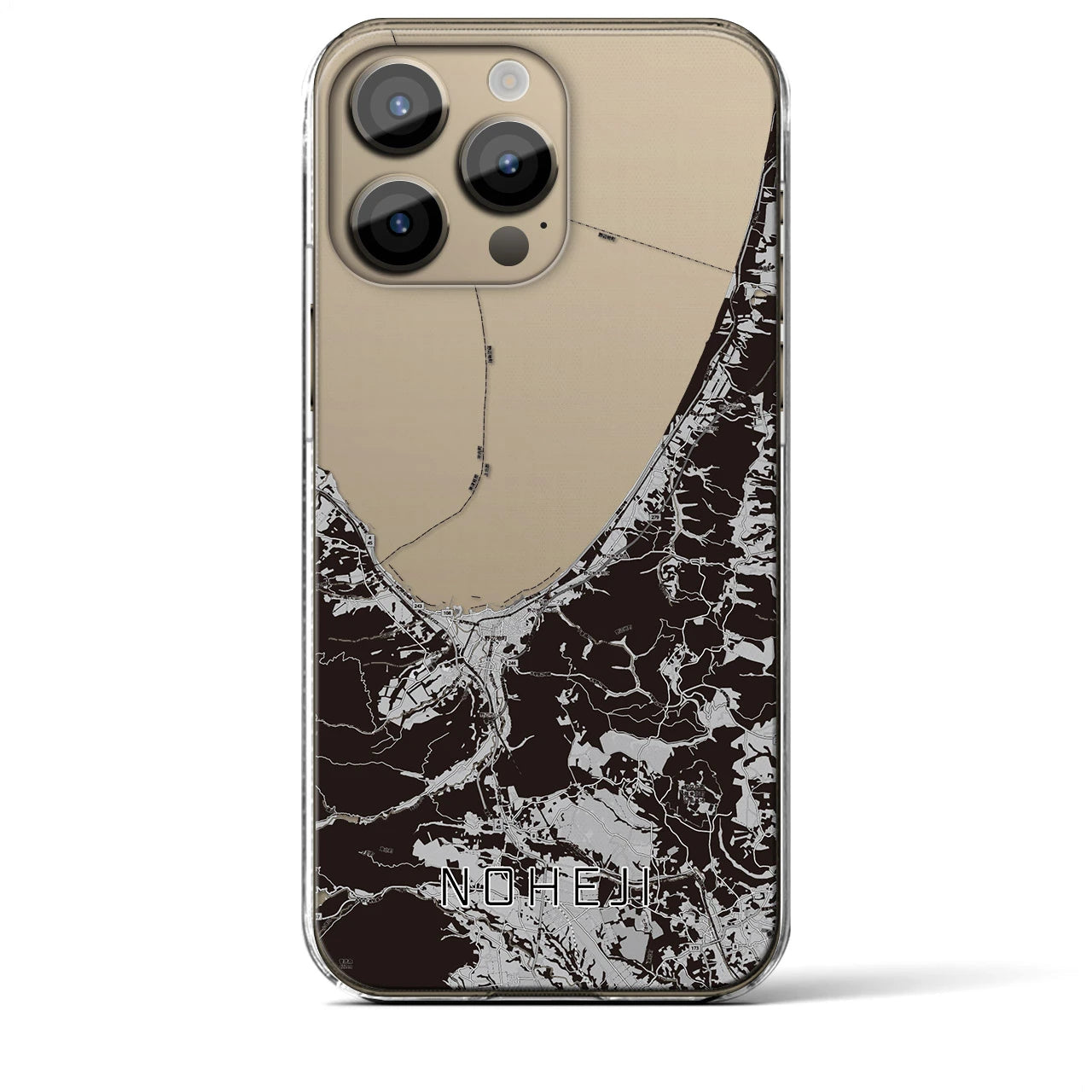 【野辺地(青森県)】地図柄iPhoneケース(クリアタイプ)