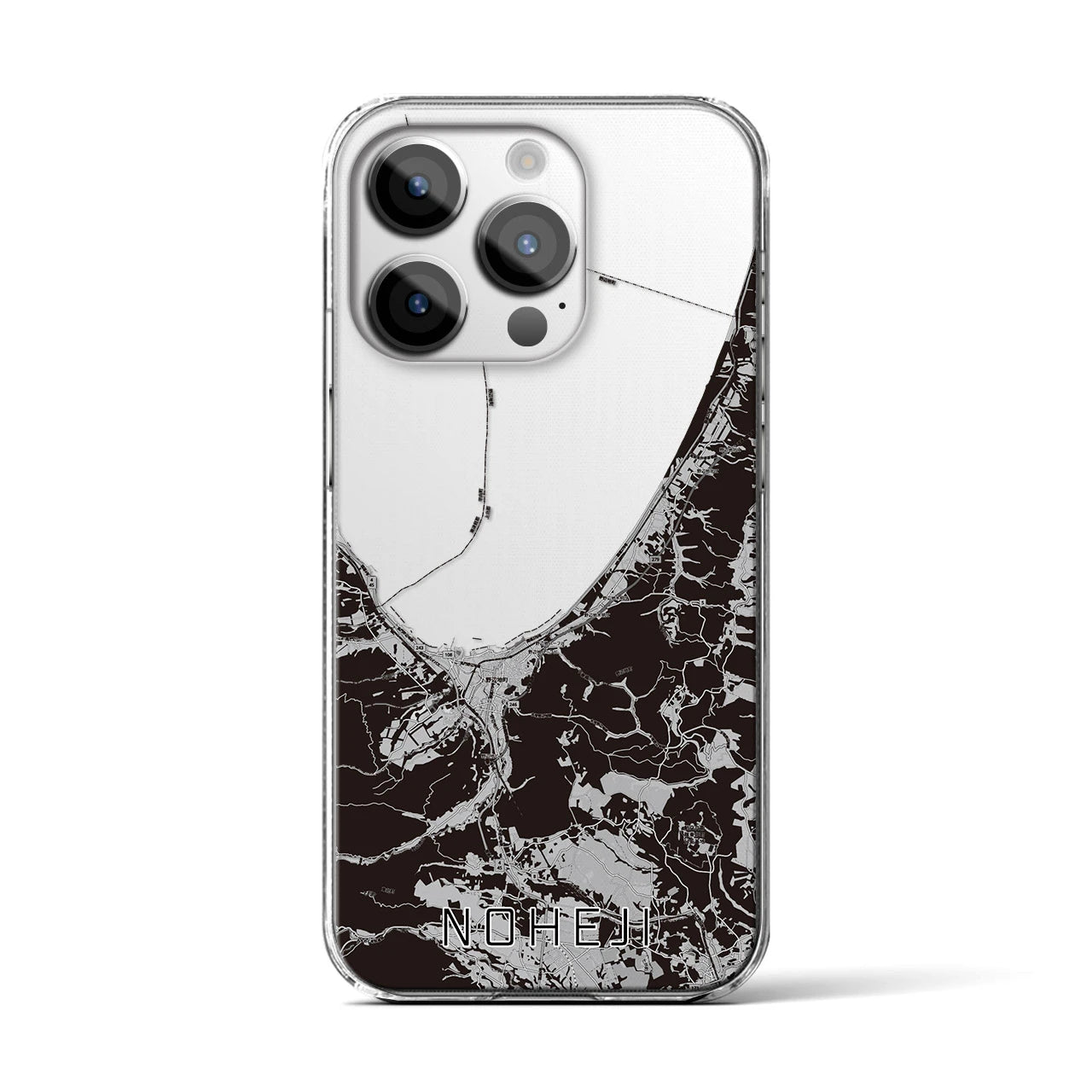 【野辺地(青森県)】地図柄iPhoneケース(クリアタイプ)