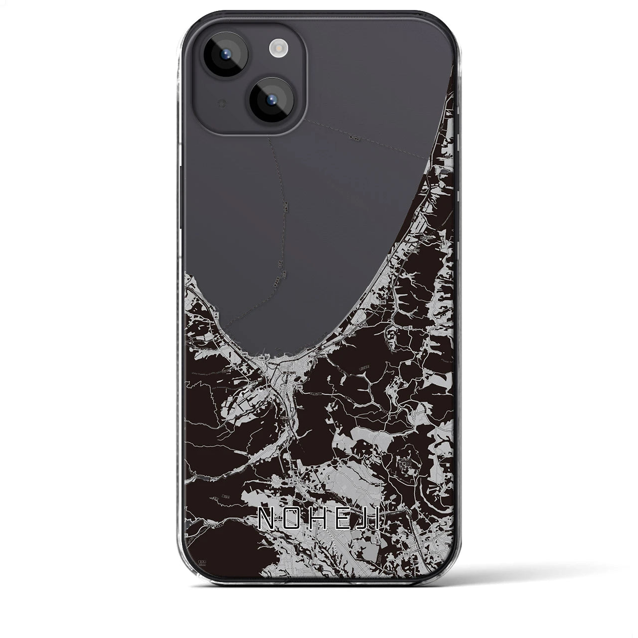 【野辺地(青森県)】地図柄iPhoneケース(クリアタイプ)