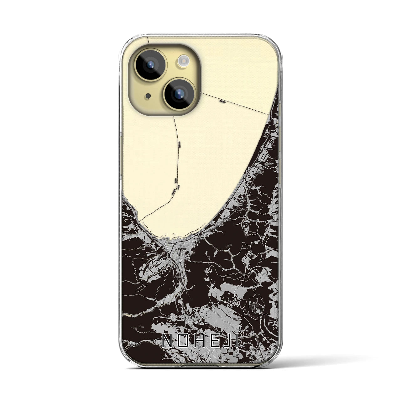 【野辺地(青森県)】地図柄iPhoneケース(クリアタイプ)