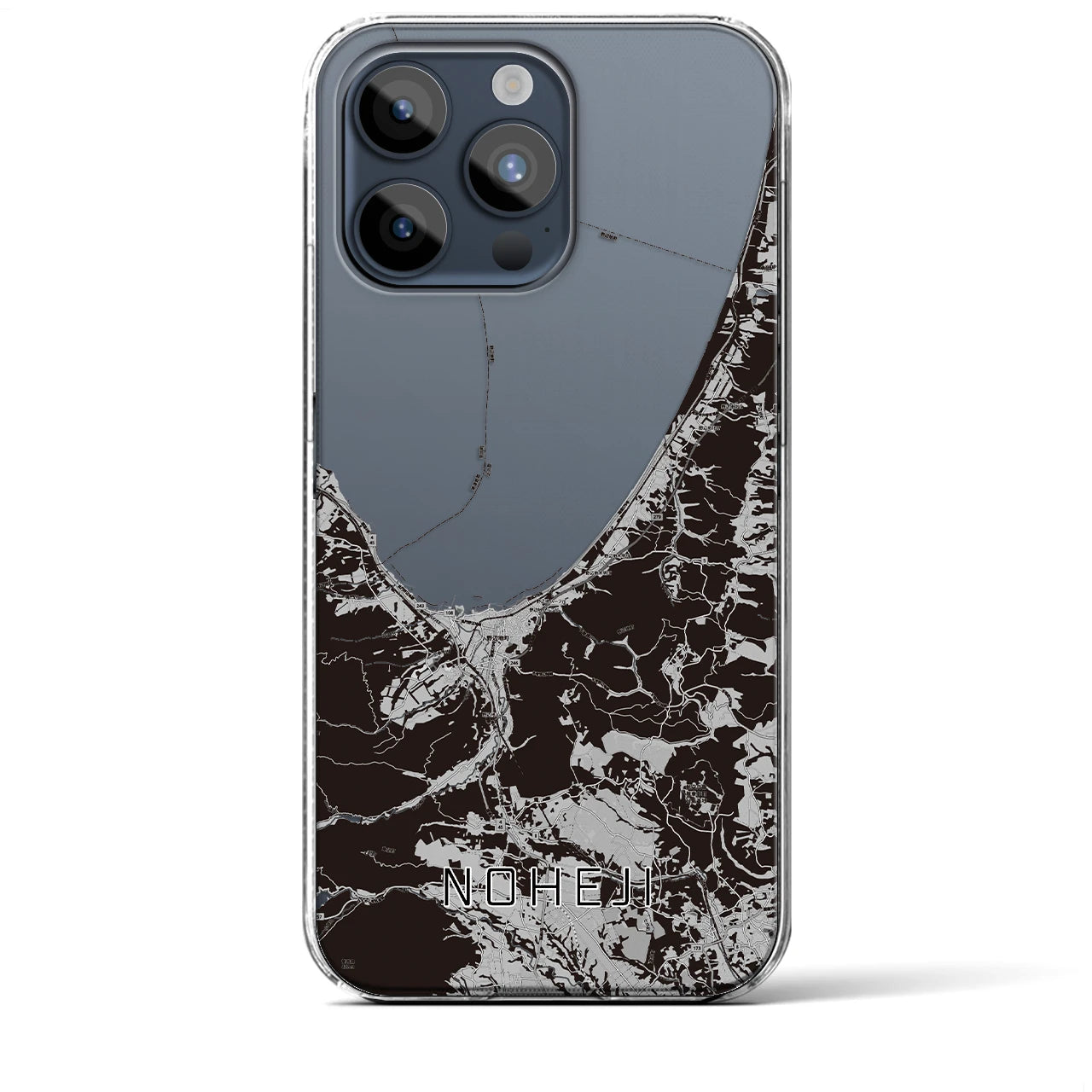 【野辺地(青森県)】地図柄iPhoneケース(クリアタイプ)