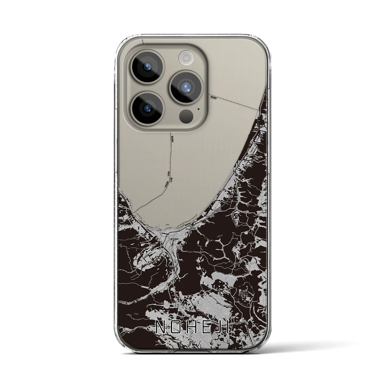 【野辺地(青森県)】地図柄iPhoneケース(クリアタイプ)