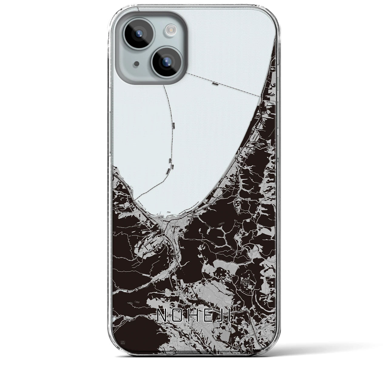 【野辺地(青森県)】地図柄iPhoneケース(クリアタイプ)