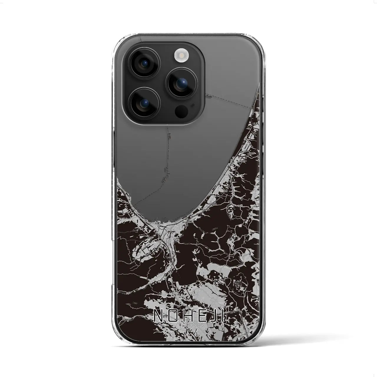 【野辺地(青森県)】地図柄iPhoneケース(クリアタイプ)