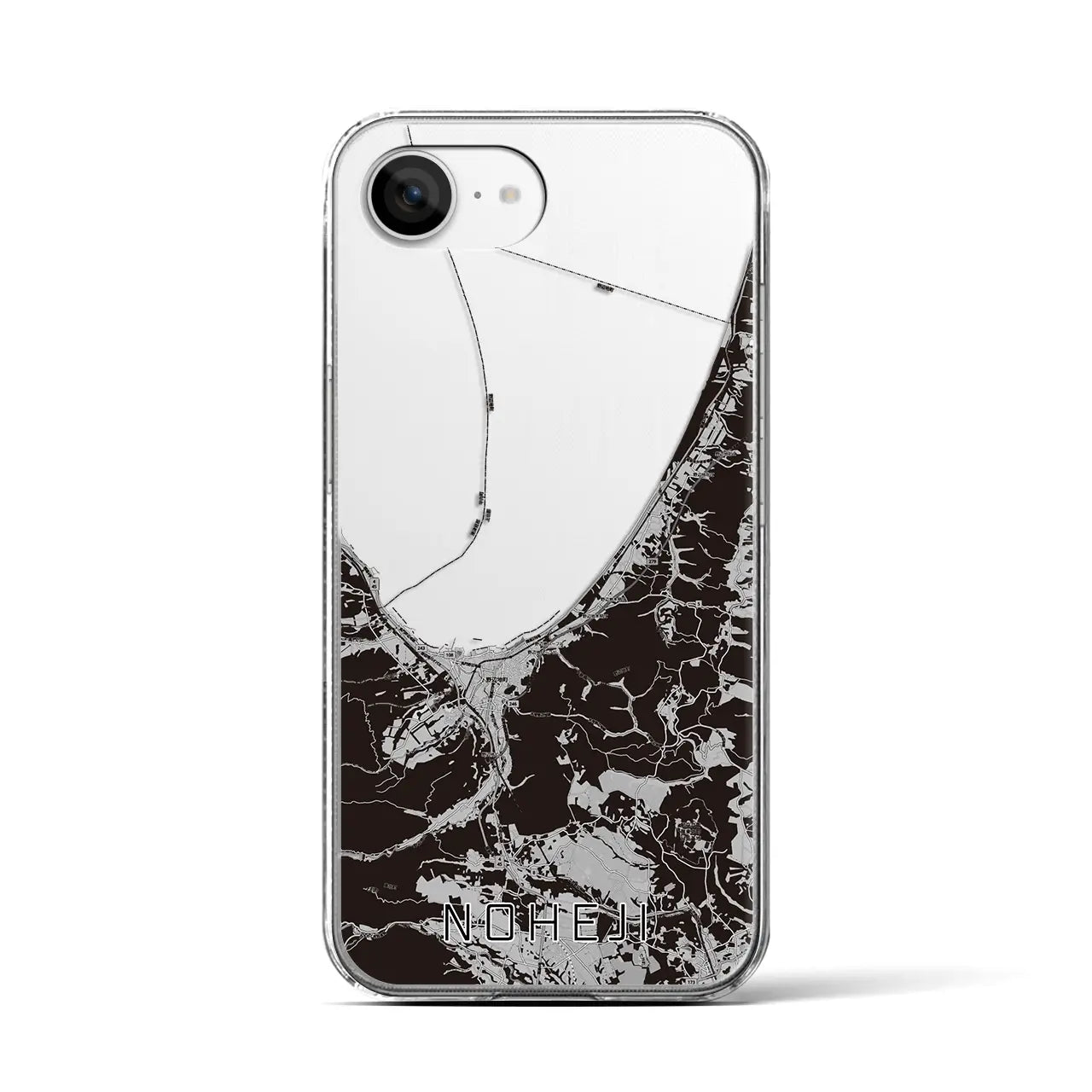 【野辺地(青森県)】地図柄iPhoneケース(クリアタイプ)