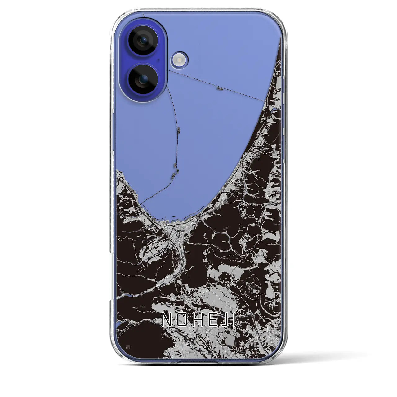 【野辺地(青森県)】地図柄iPhoneケース(クリアタイプ)