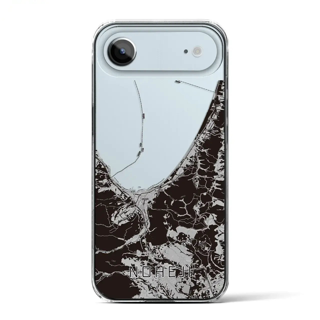 【野辺地(青森県)】地図柄iPhoneケース(クリアタイプ)