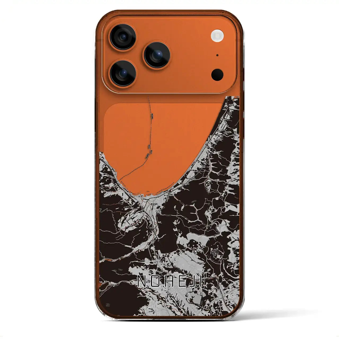 【野辺地(青森県)】地図柄iPhoneケース(クリアタイプ)