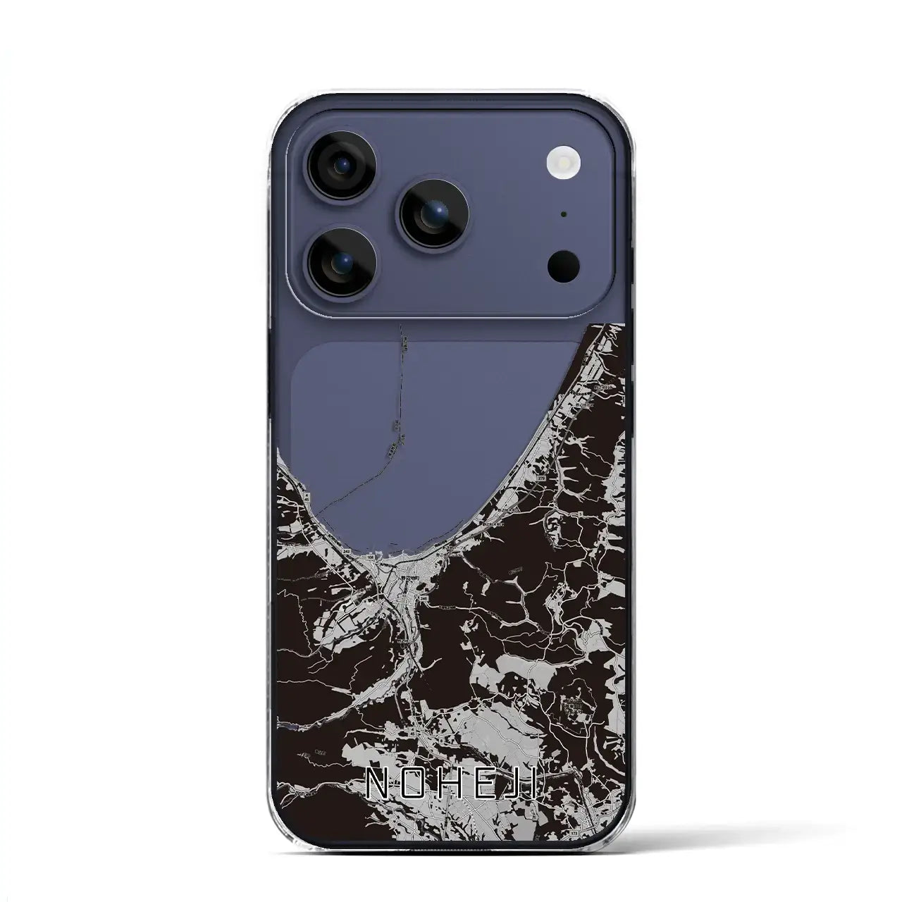 【野辺地(青森県)】地図柄iPhoneケース(クリアタイプ)