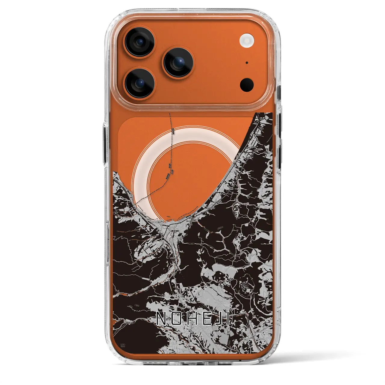 【野辺地(青森県)】地図柄iPhoneケース(MagSafeタイプ)