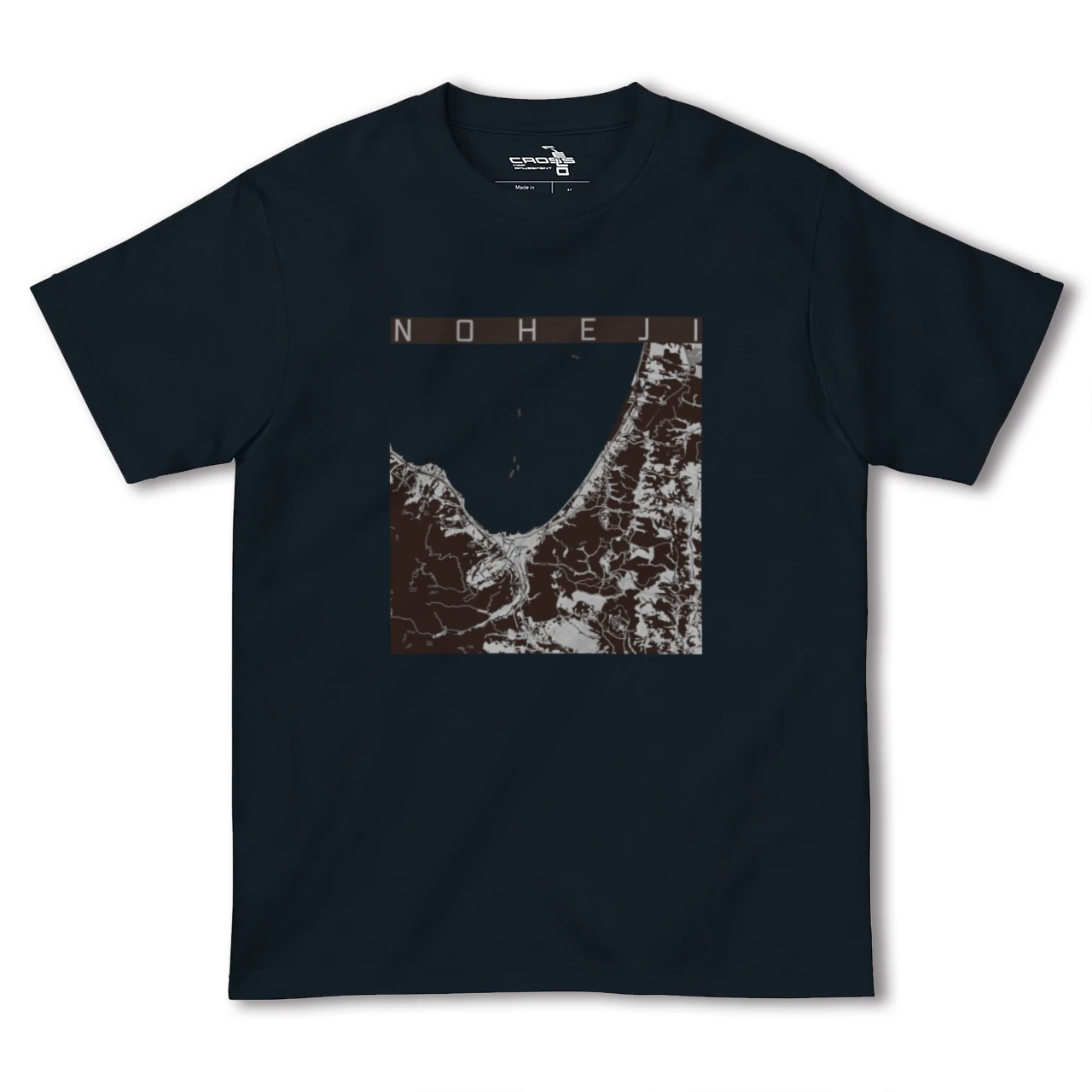 【野辺地(青森県)】地図柄ヘビーウェイトTシャツ