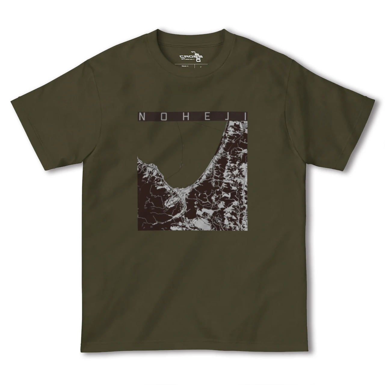 【野辺地(青森県)】地図柄ヘビーウェイトTシャツ
