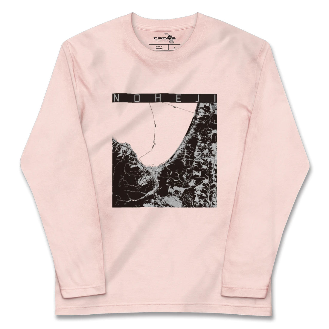 【野辺地(青森県)】地図柄ロングスリーブTシャツ