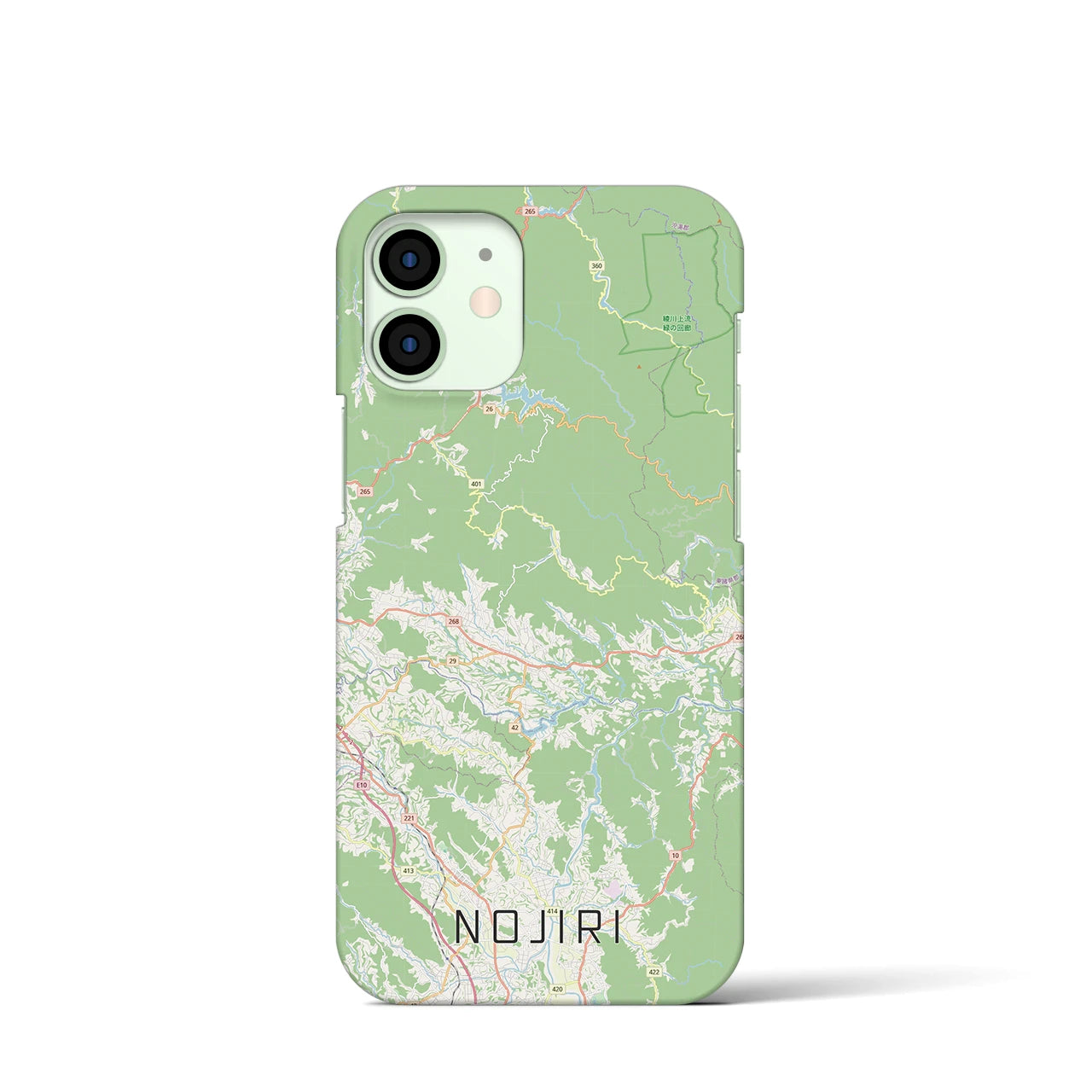 【野尻(宮崎県)】地図柄iPhoneケース(バックカバータイプ)