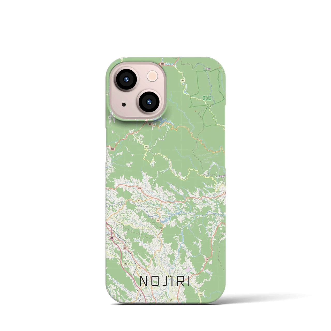 【野尻(宮崎県)】地図柄iPhoneケース(バックカバータイプ)