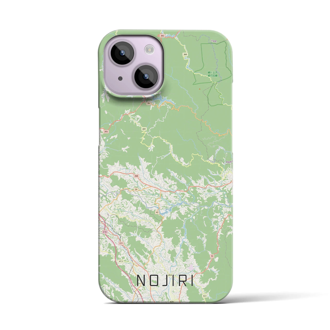 【野尻(宮崎県)】地図柄iPhoneケース(バックカバータイプ)